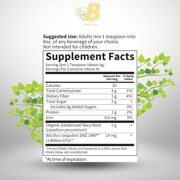 Garden of life Maca Root Energy boost Powder-225 Gram - Image 3