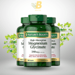 Nature's Bounty High Absorption Magnesium Glycinate 240mg 180 Capsules - Image 2