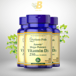 Puritan's Pride Sunvite Mega-Potency Vitamin D3 250 mcg (10,000 IU) 100 Softgels - Image 2