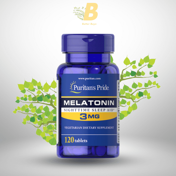 Puritans Pride Melatonin 3 Mg Tablets, 120 & 240 Count - Image 5