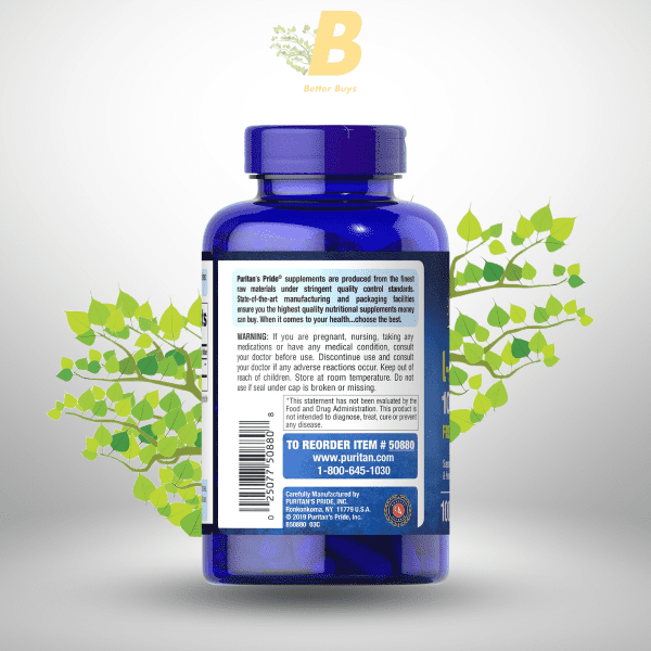 Puritan's Pride L-Arginine 1000mg 100 Capsules - Image 4