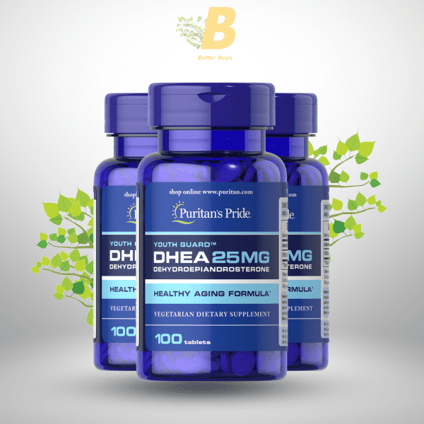 Puritan's Pride DHEA 25mg 100 Tablets - Image 2