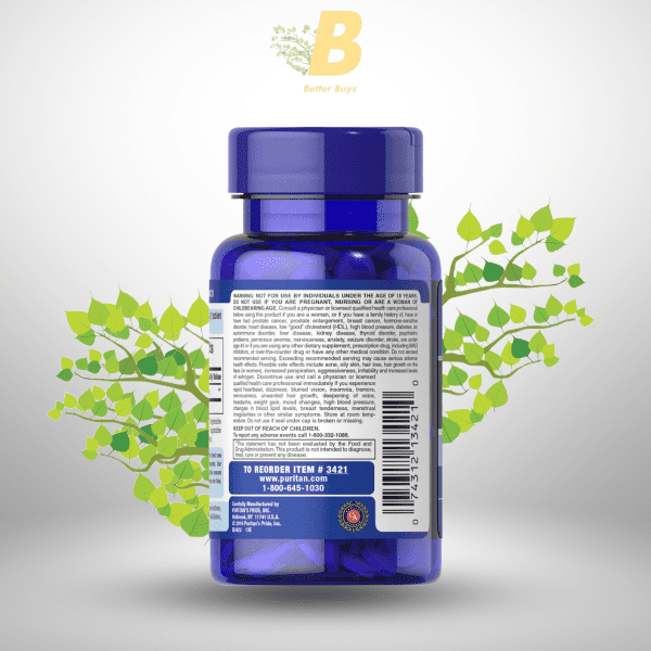 Puritan's Pride DHEA 25mg 100 Tablets - Image 4