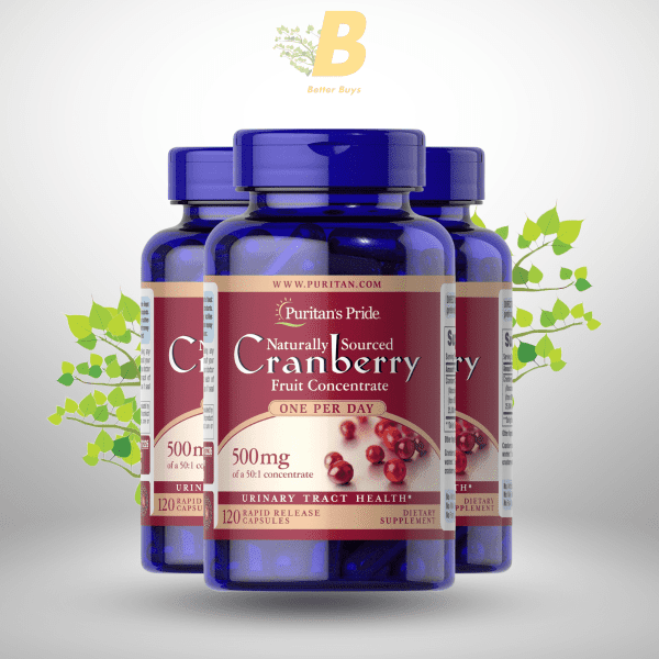 Puritan's Pride One A Day Cranberry - 120 Capsules Supports Urinary Health - Image 2