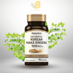 Piping Rock Korean Ginseng Capsules | 1500mg | 90 Count | Panax Ginseng Root Extract | Herbal Supplement | Non-GMO, Gluten Free