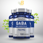 Piping Rock GABA Supplement 750mg | 100 Capsules | Gamma-Aminobutyric Acid | Non-GMO, Gluten Free - Image 2