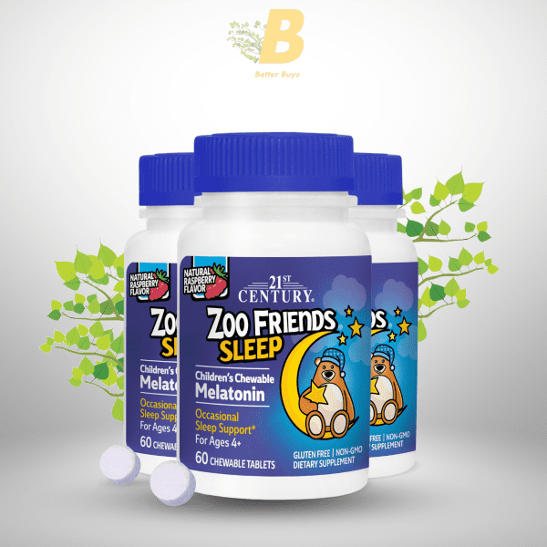 21st Century Zoo Friends Sleep Children's Chewable Melatonin - 60 Chewable Tablets - Image 2