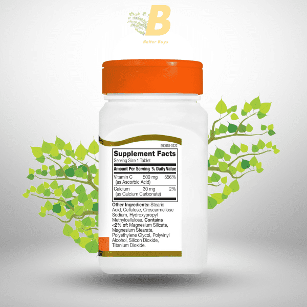 21st Century C 500 Mg Tablets, 110 Count - Image 3