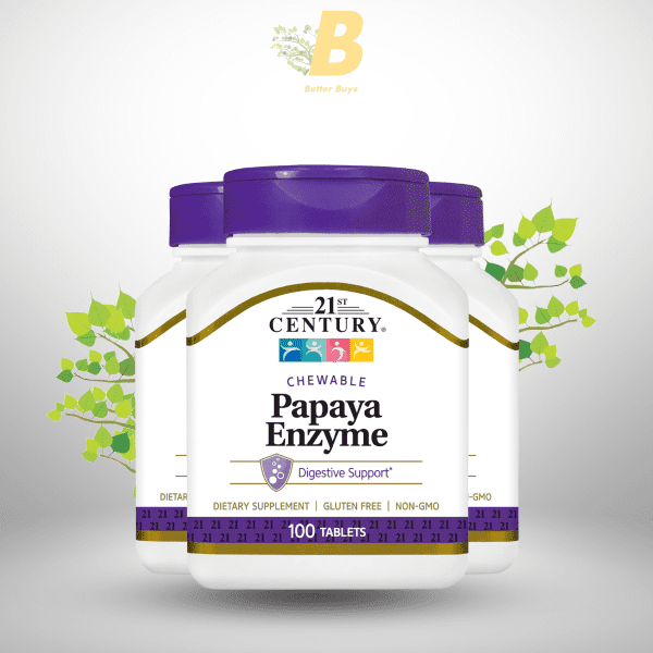 21st Century Papaya Enzyme, Chewable - 100 Tablets - Image 2
