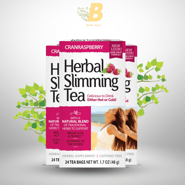 21st Century Herbal Slimming Tea Cranraspberry - 48g - 24 Bags - Image 2