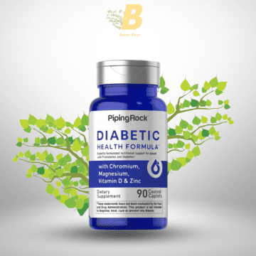 Piping Rock Diabetic Formula, 90 Coated Caplets