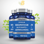 Piping Rock Magnesium Glycinate and Ashwagandha | 150 Capsules | Premium Complex Formula | Vegetarian Supplement | Non-GMO, Gluten Free - Image 2