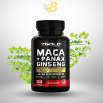 X Gold Health Maca Root Capsules 10,000mg + Korean Panax Ginseng 1,400mg 120 Capsule