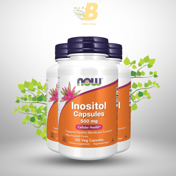 NOW Foods Supplements, Inositol 500 mg, Healthy Membrane Function*, Cellular Health*, 100 Veg Capsules - Image 2