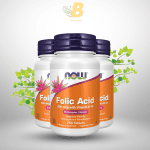 NOW Folic Acid 800 mcg with Vitamin B-12, 250 Tablets - Image 2