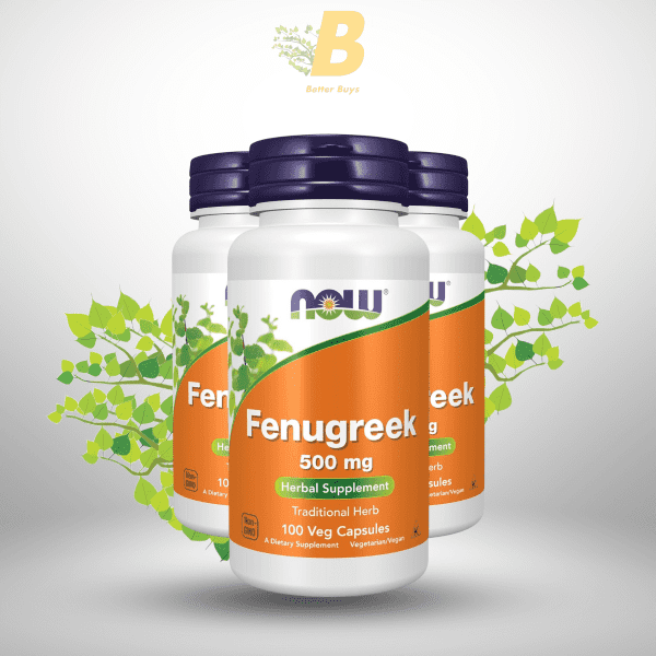 NOW Supplements, Fenugreek (Trigonella foenum-graecum) 500 mg, Herbal Supplement, 100 Veg Capsules - Image 2