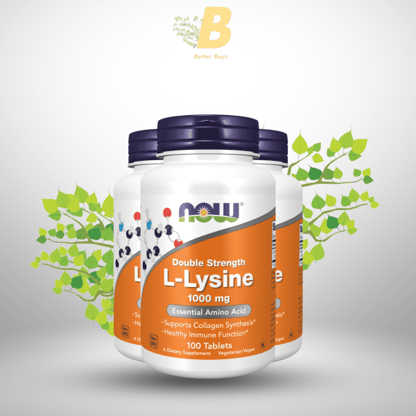 NOW Foods Supplements, (L-Lysine Hydrochloride) 1,000 mg, Double Strength, Amino Acid, 100 Tablets - Image 2