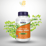 NOW Foods Supplements, Ginkgo Biloba 120 mg, Double Strength, Non-GMO Project Verified, 100 Veg Capsules
