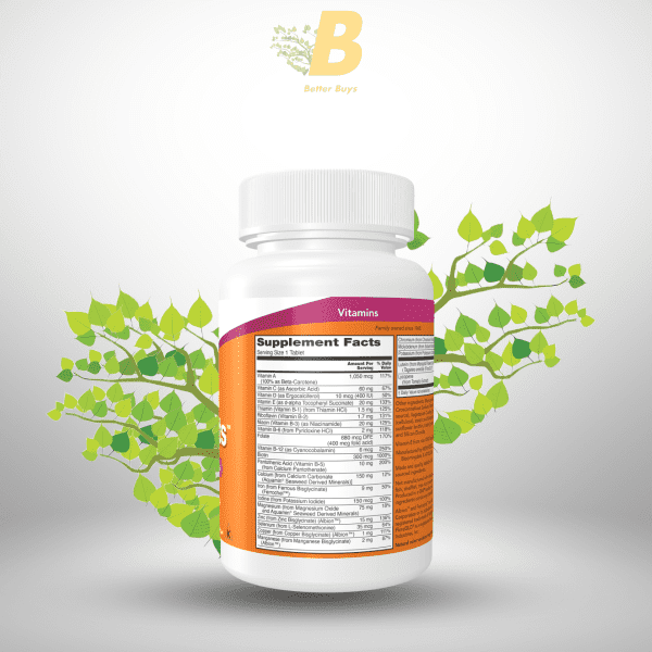 Daily Vits Multi Now Foods 100 Tabs - Image 3