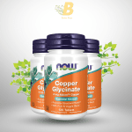 NOW Foods Supplements, Copper Glycinate with 3mg Albion Copper, Promotes Structural Health*, 120 Tablets, Light Gray, Tan - Image 2