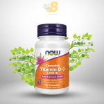 NOW Foods Supplements, Vitamin D-3 1,000 IU, Natural Fruit Flavor, Structural Support*, 180 Chewables
