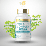 Carlyle Collagen Pills with Hyaluronic Acid 500mg | 90 Capsules | Hydrolyzed Collagen Supplement