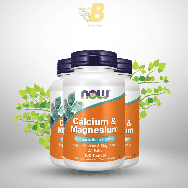 NOW Foods Supplements, Calcium & Magnesium 2:1 Ratio, High Potency, Supports Bone Health*, 100 Tablets - Image 2