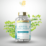Carlyle Marine Collagen Peptides Supplement | 250 Caplets | for Women and Men | Type I with Calcium | Non-GMO & Gluten Free