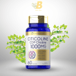Carlyle Citicoline CDP Choline 1000mg | 60 Capsules | Extra Strength Formula | Non-GMO, Gluten Free Supplement