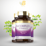 Carlyle B-Complex Vitamin with B12 | 300 Tablets | High Potency Formula | Vegetarian and Non-GMO Supplement - Image 2