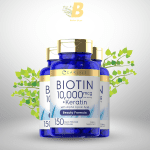 Carlyle Biotin 10000mcg | 150 Capsules | Beauty Formula with Keratin | Non-GMO, Gluten Free Supplement - Image 2