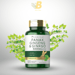 Carlyle Panax Ginseng & Ginkgo 5000mg | 120 Vegetarian Capsules | Non-GMO & Gluten Free Supplement