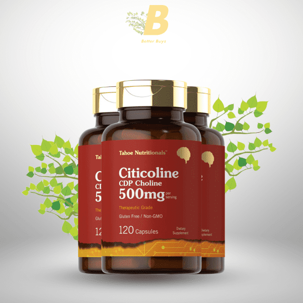 Carlyle Tahoe Nutritionals Citicoline CDP Choline - 500mg - 120 Capsules - Image 2