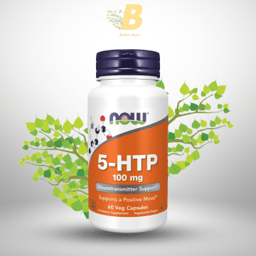 NOW Foods Supplements, 5-HTP (5-hydroxytryptophan) 100 mg, Neurotransmitter Support*, 60 Veg Capsules