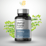 Horbäach Methyl Folate 5-MTHF - 1000mcg - 200 Capsules