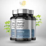 Horbäach Methyl Folate 5-MTHF - 1000mcg - 200 Capsules - Image 2