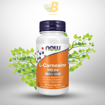 NOW L-Carnosine - 500 mg - 50 Veg Capsules