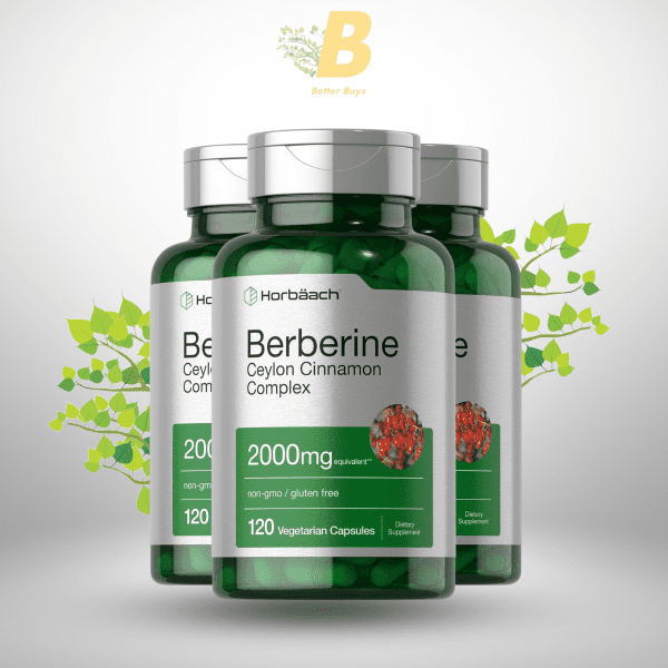 Horbäach Berberine with Ceylon Cinnamon | 2000mg | 120 Veggie Capsules - Image 2