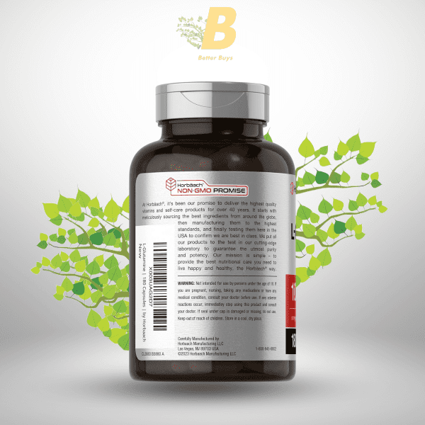 Horbäach L-Glutamine - 1000mg - 180 Capsules - Image 4
