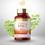 Carlyle Vitamin K2 MK7 100 mcg | 150 Softgels | Non-GMO, Gluten Free Supplement