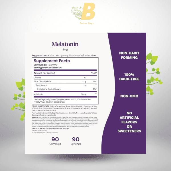 Natrol Melatonin Gummies 5mg 90 Strawberry Gummies in Bangladesh