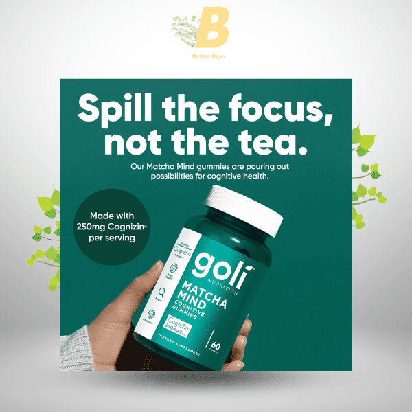 Goli Matcha Mind Gummies - 60 Count - Image 4
