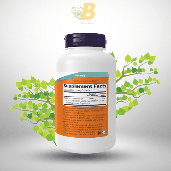 Now Magnesium Caps 400Mg in Bangladesh