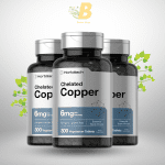 Horbäach Chelated Copper - 6mg - 300 Vegetarian Tablets