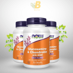 NOW Foods Supplements, Glucosamine & Chondroitin with MSM, Joint Health, Mobility and Comfort*, 90 Veg Capsules