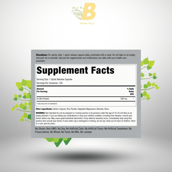 Piping Rock Ox Bile 500Mg in Bangladesh