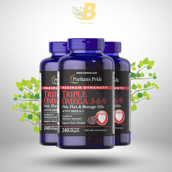 Puritans Pride Maximum Triple Omega 3-6-9 Fish Oils in Bangladesh