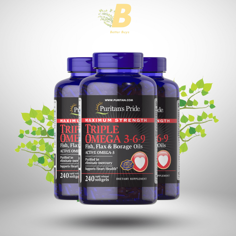 Puritans Pride Maximum Triple Omega 3-6-9 Fish Oils in Bangladesh
