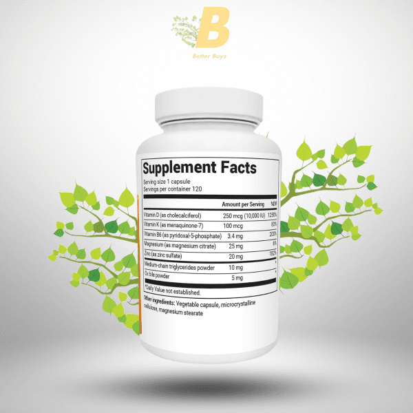 Dr. Berg D3 & K2 Vitamin 10 000 Iu / 100 Mcg in Bangladesh