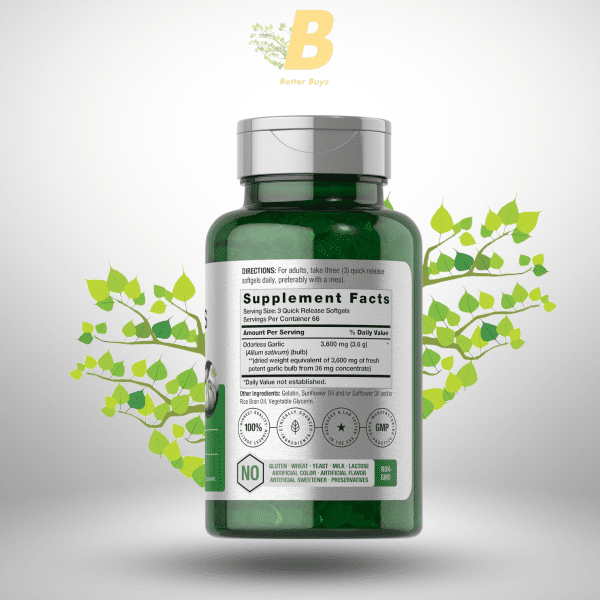 Horbäach Odorless Garlic 3600Mg in Bangladesh